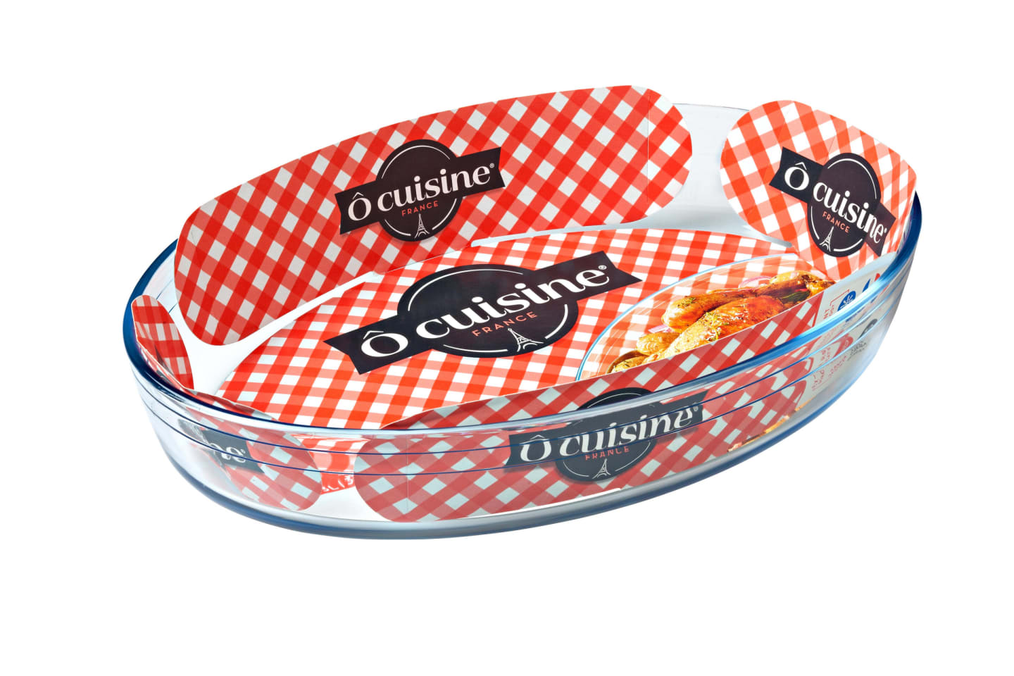 Gratängform glas oval 390x270mm 4L - Bild 1 av 3