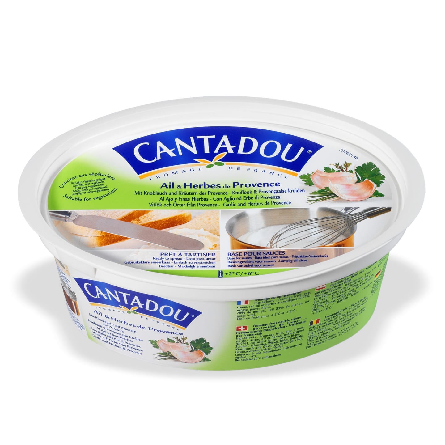 Cantadou vitlök och örter 1,25kg