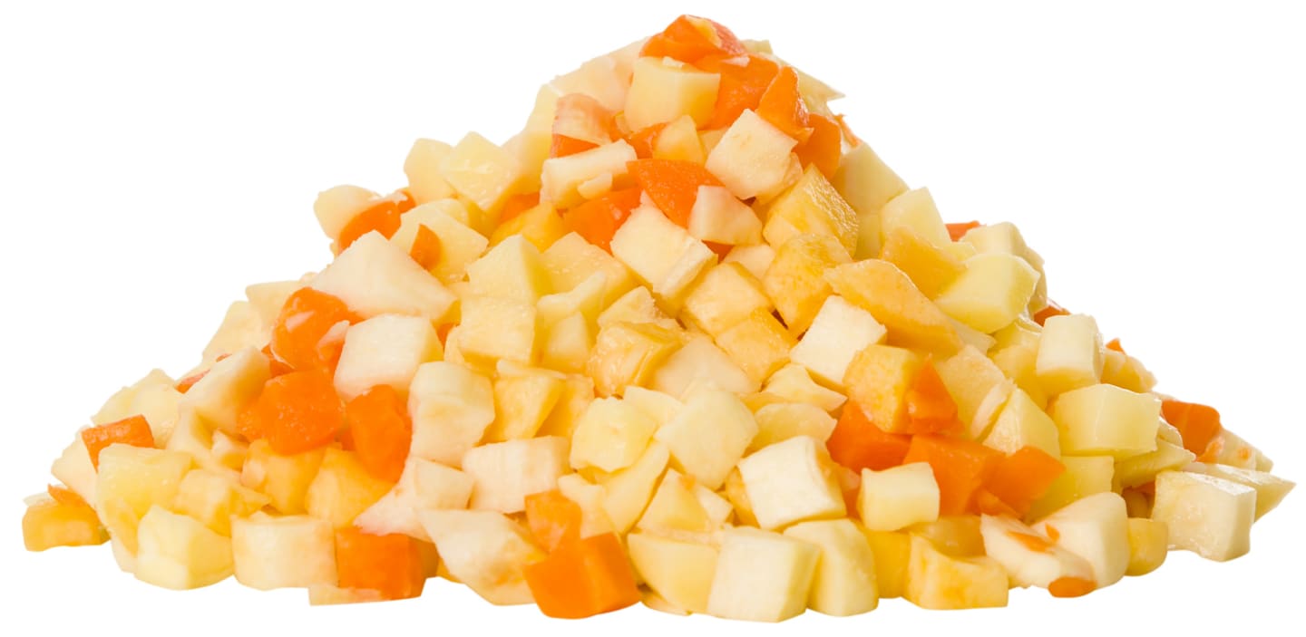 Rotfruktsmix tärnad 10mm 2kg