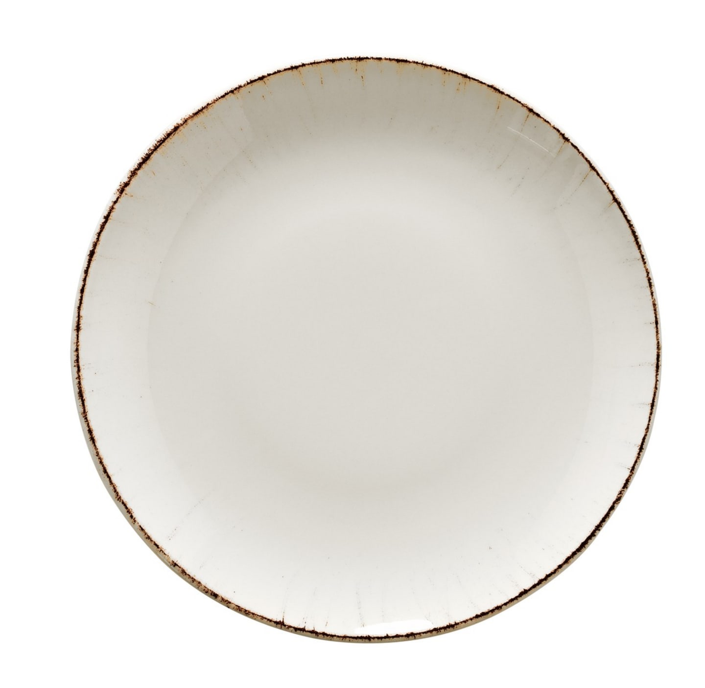 Retro tallrik gräddv br kant flat 270mm