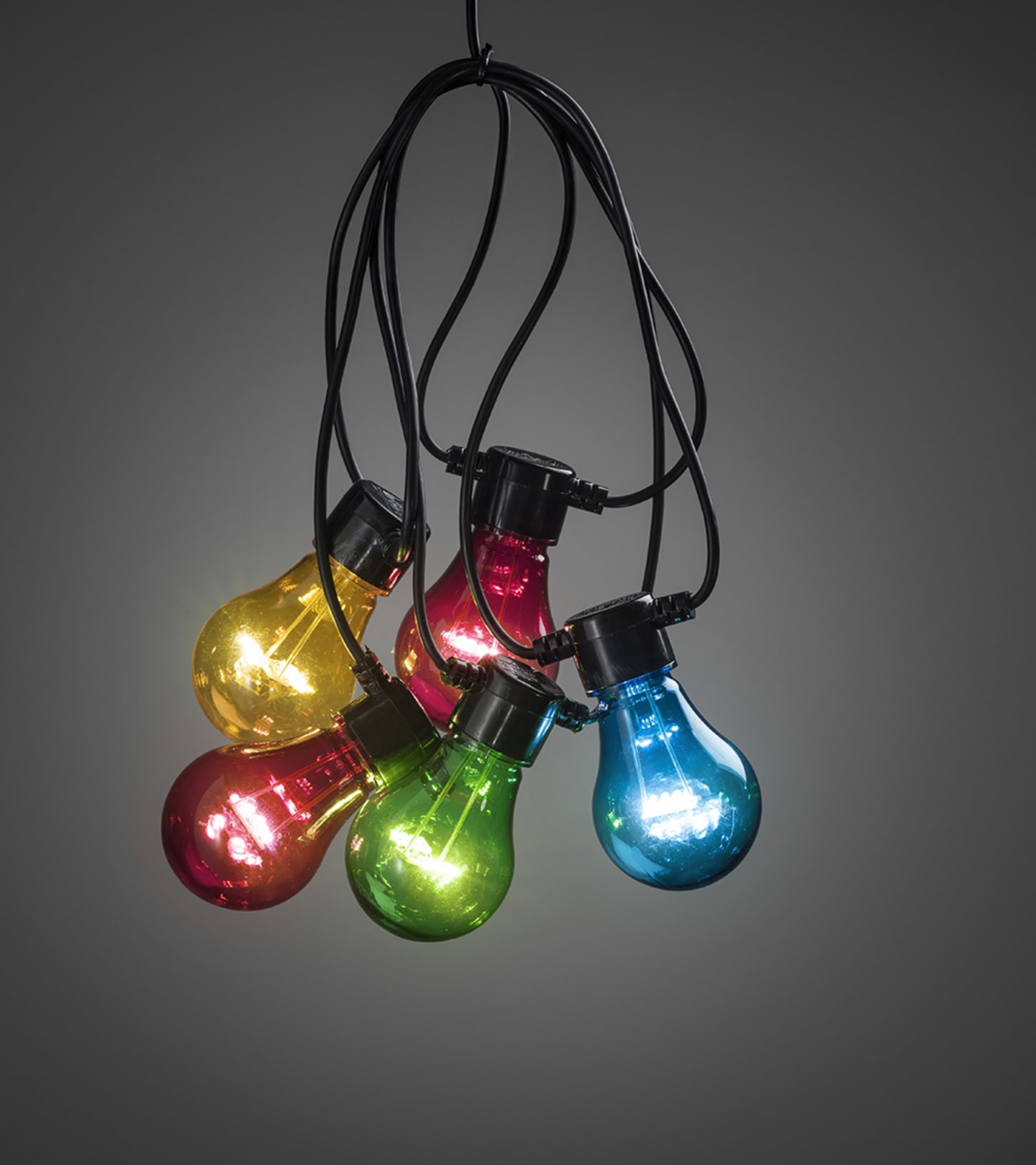 Ljusslinga LED E27 10lamp färg LED 14,5m