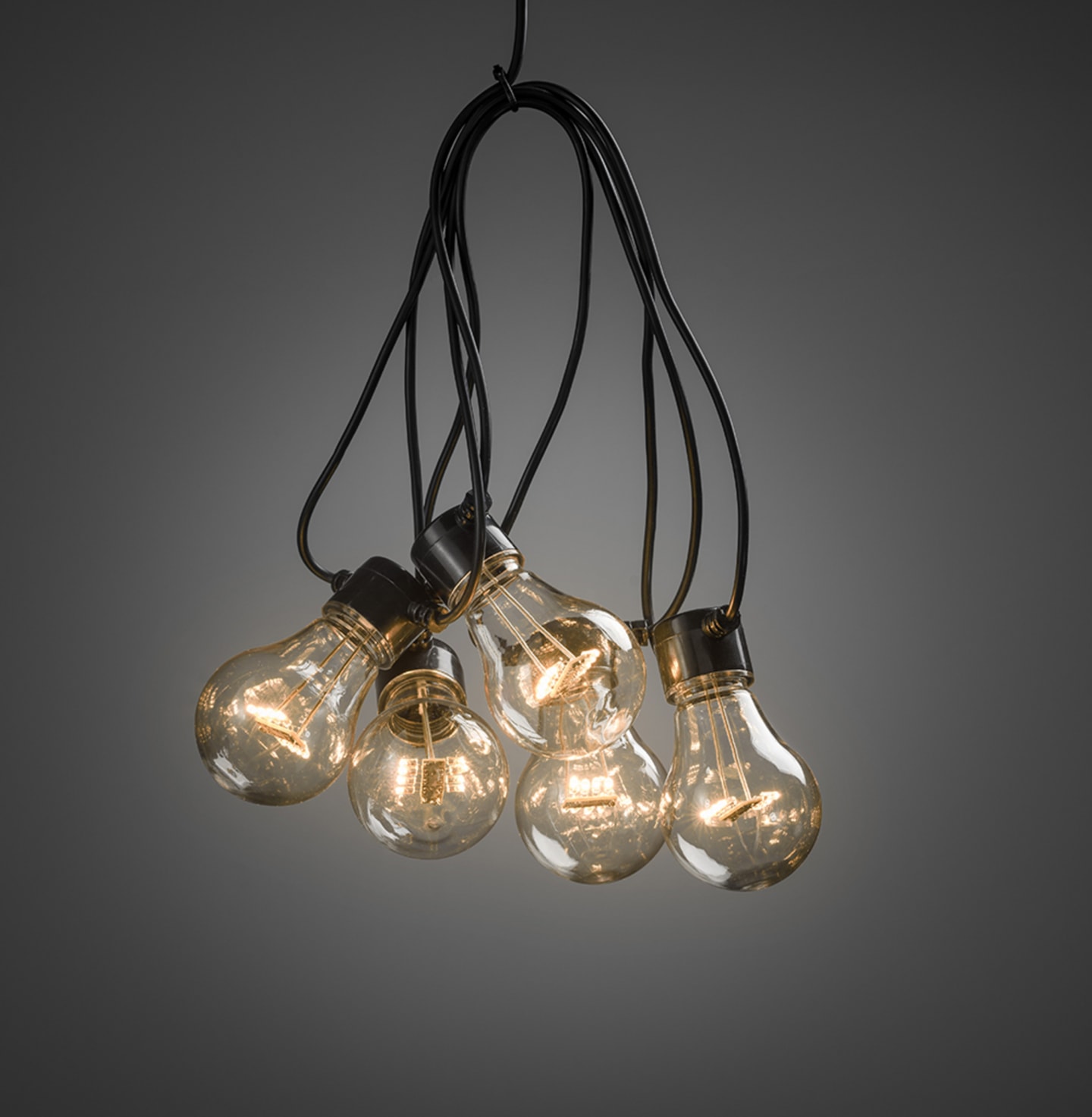 Ljusslinga LED E27 20lamp färg LED 19,5m