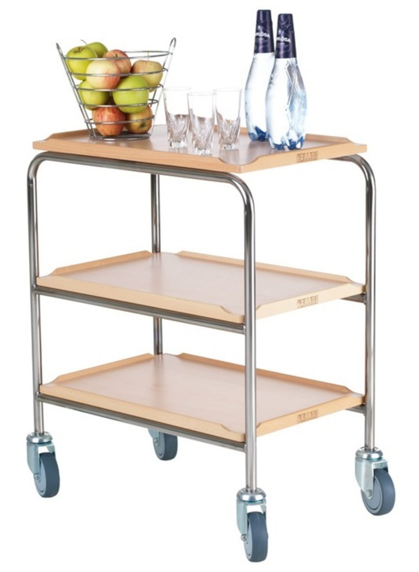 Rullbord bok 3 hyllplan 600x400 flatpack