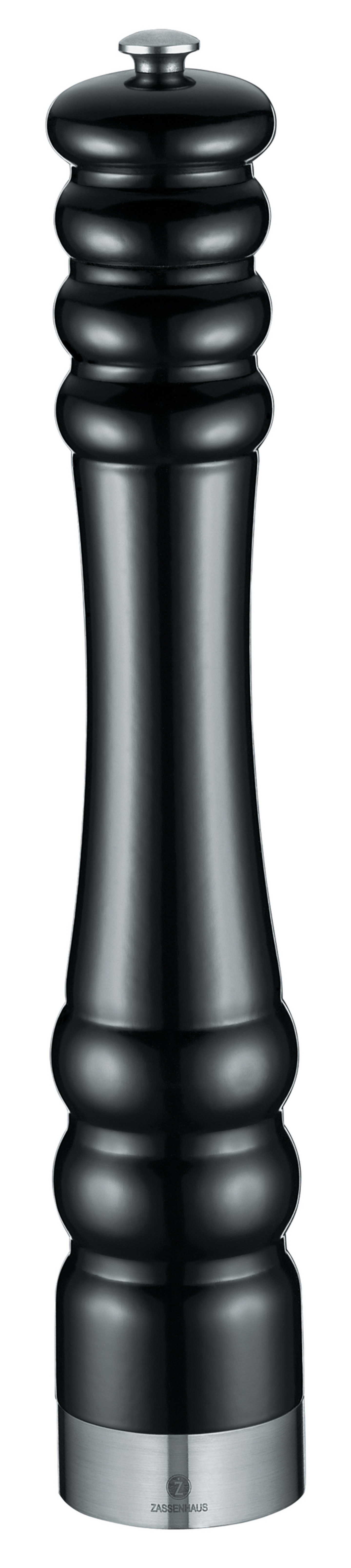 Salt/pepparkvarn blank svart 350mm