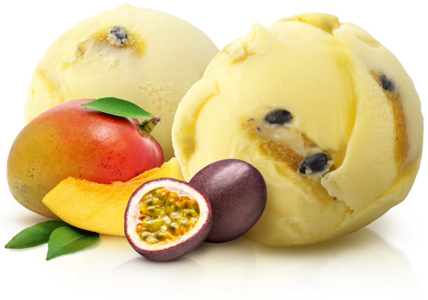 Mango- och passionsorbet 5L