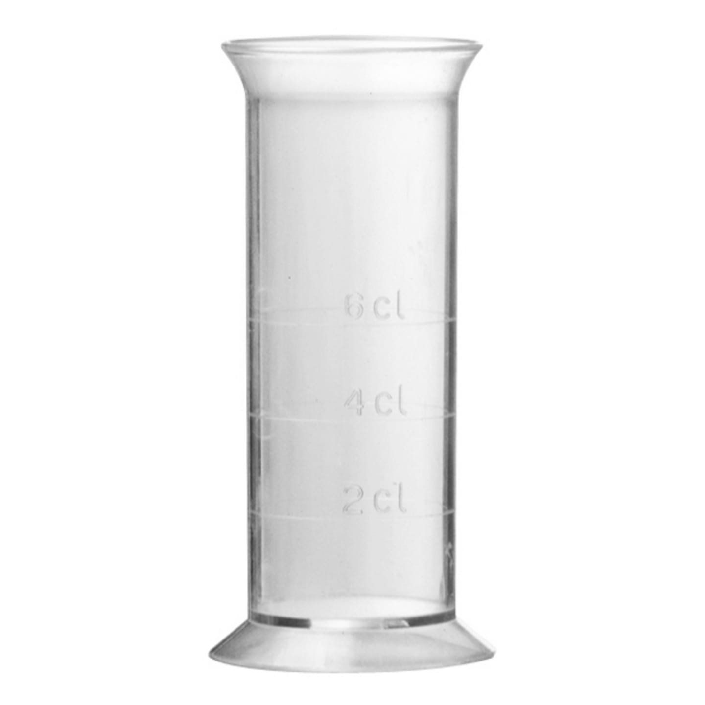 Mätglas plast 2-4-6cl