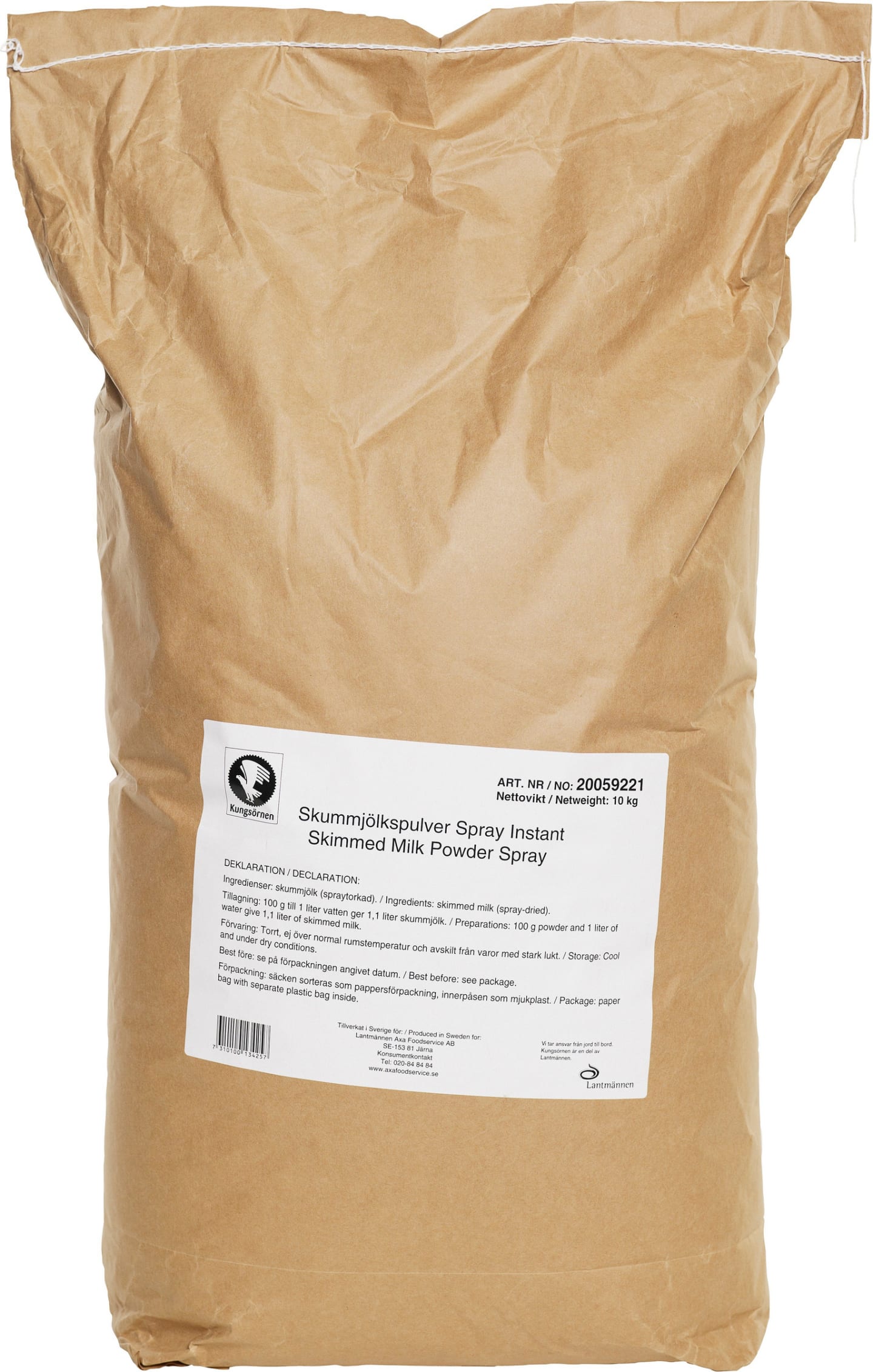 Torrmjölk 1% 10kg