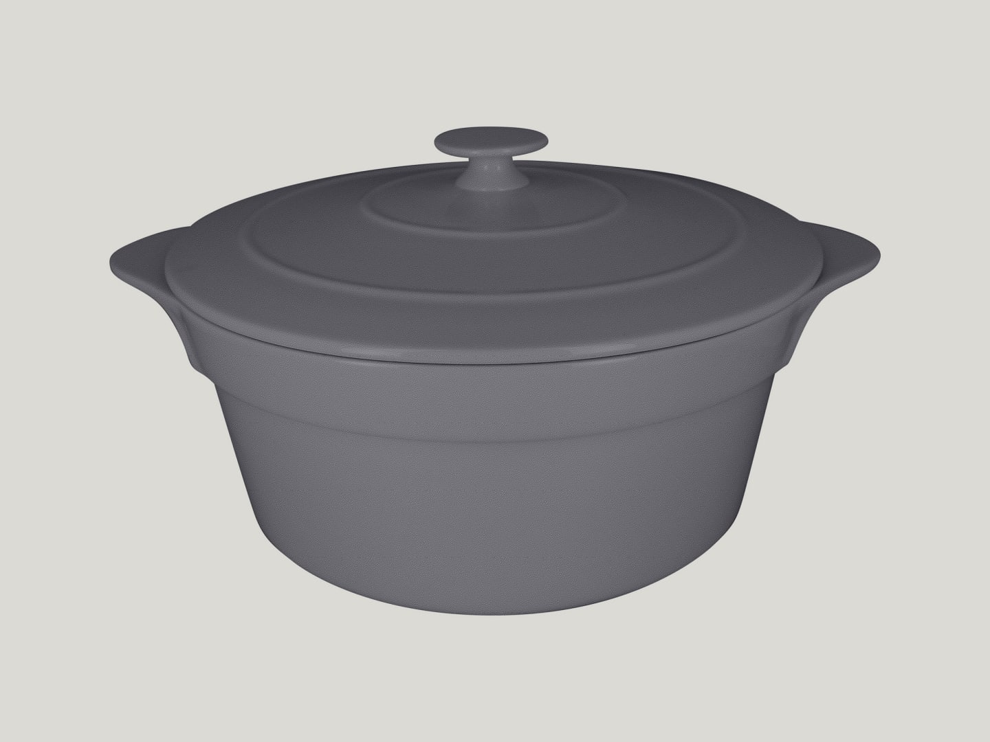 Chefs gryta med lock grå D280 460cl