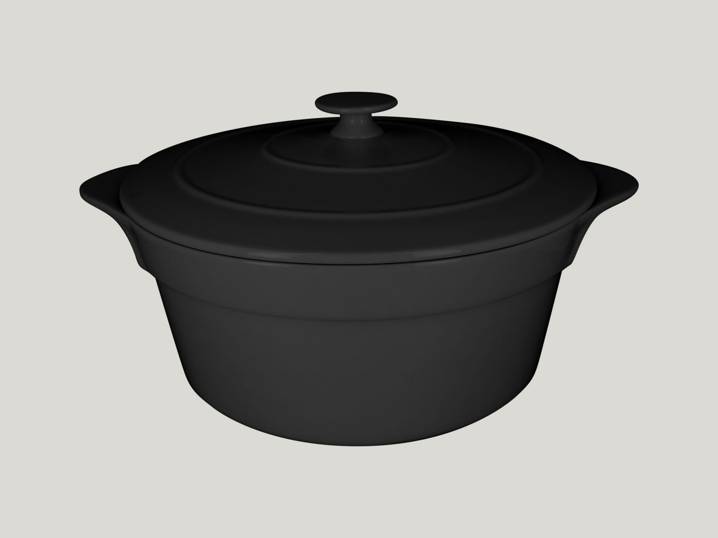 Chefs gryta med lock svart D280 460cl