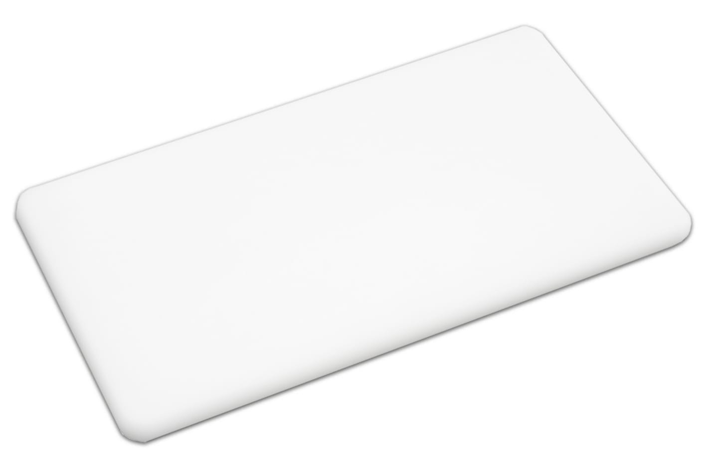 Skärbräda vit med fötter 500x250x15mm
