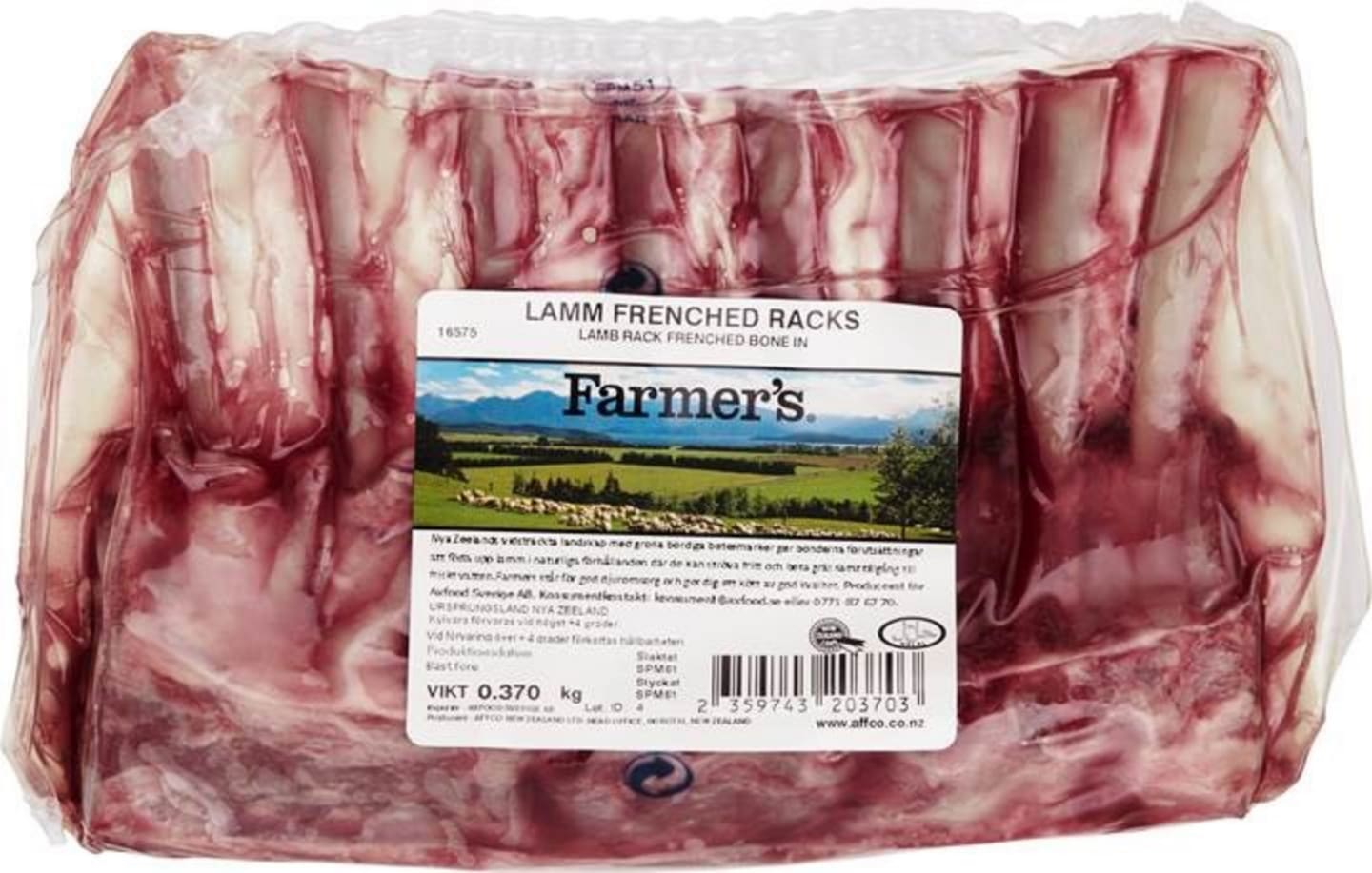 Lamm Frenched Racks 600g/9kg - Bild 1 av 3