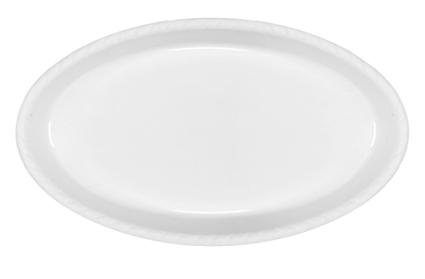 Gratängform oval vit 240mm