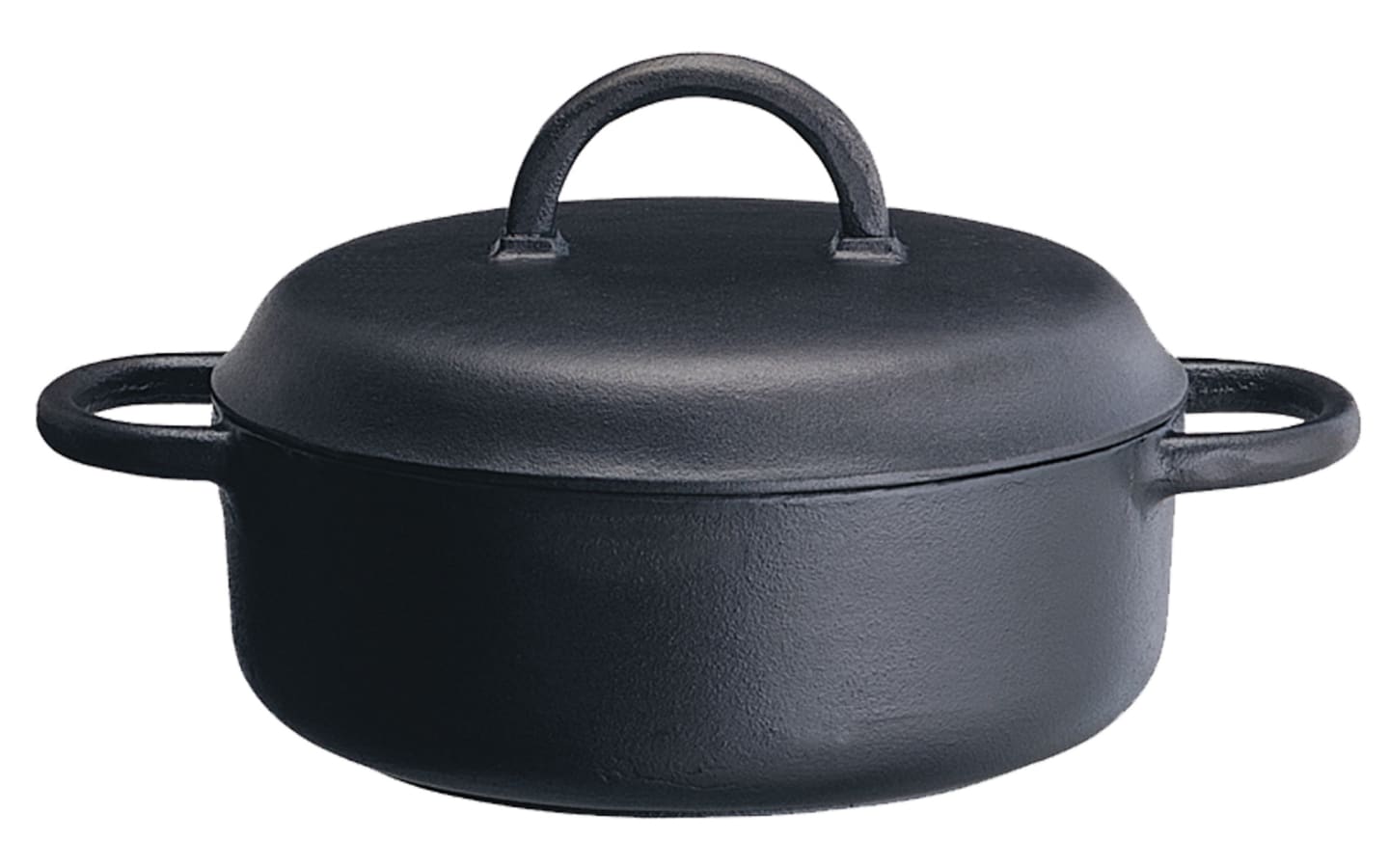 Gryta gjutjärn med lock D250mm 3L