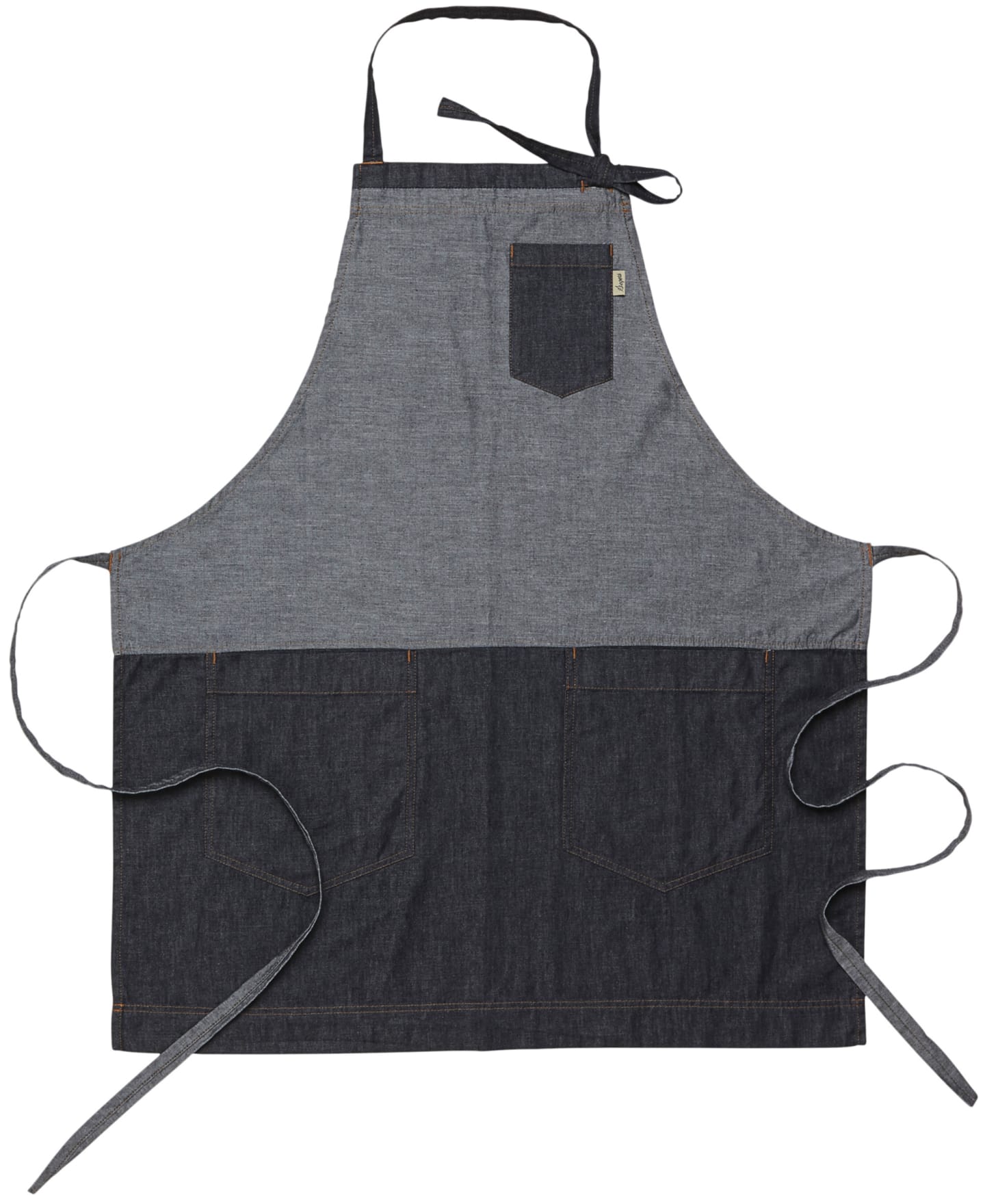 Bröstlappsförkläde mörkblå 75x85 4763