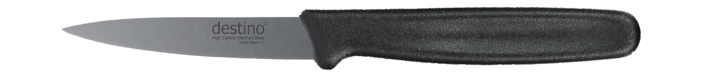 Skalkniv spetsig svart 80mm