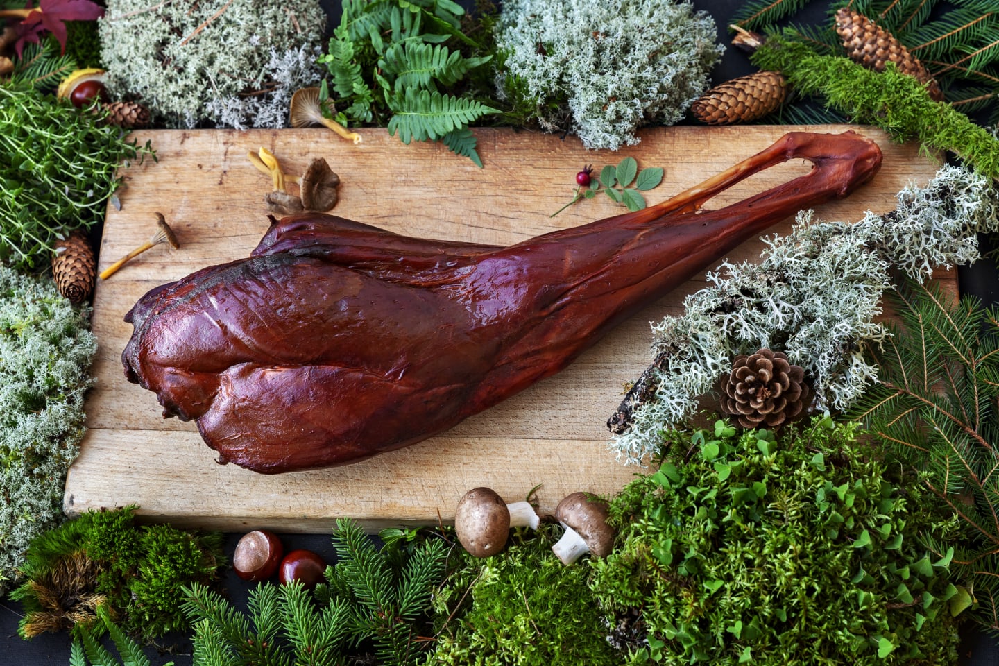 Rådjursfiol med ben rökt 2,25kg