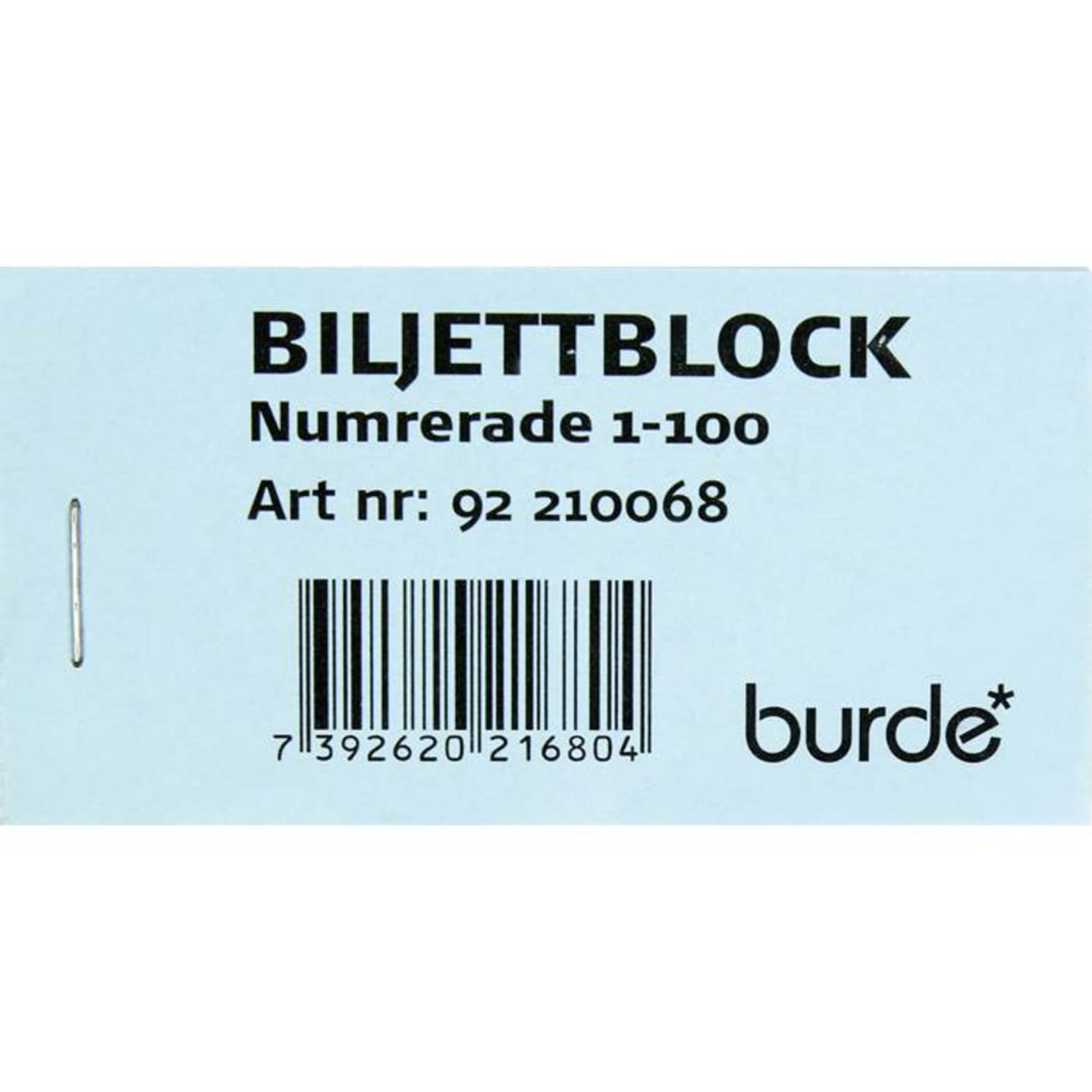Biljettblock 1-100 1st