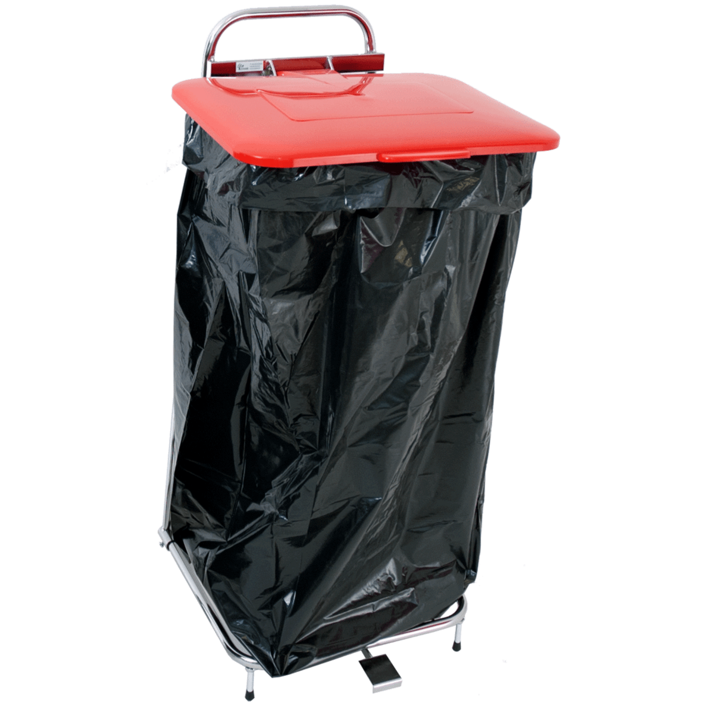 Säckvagn med lock och pedal 60L - Bild 1 av 3