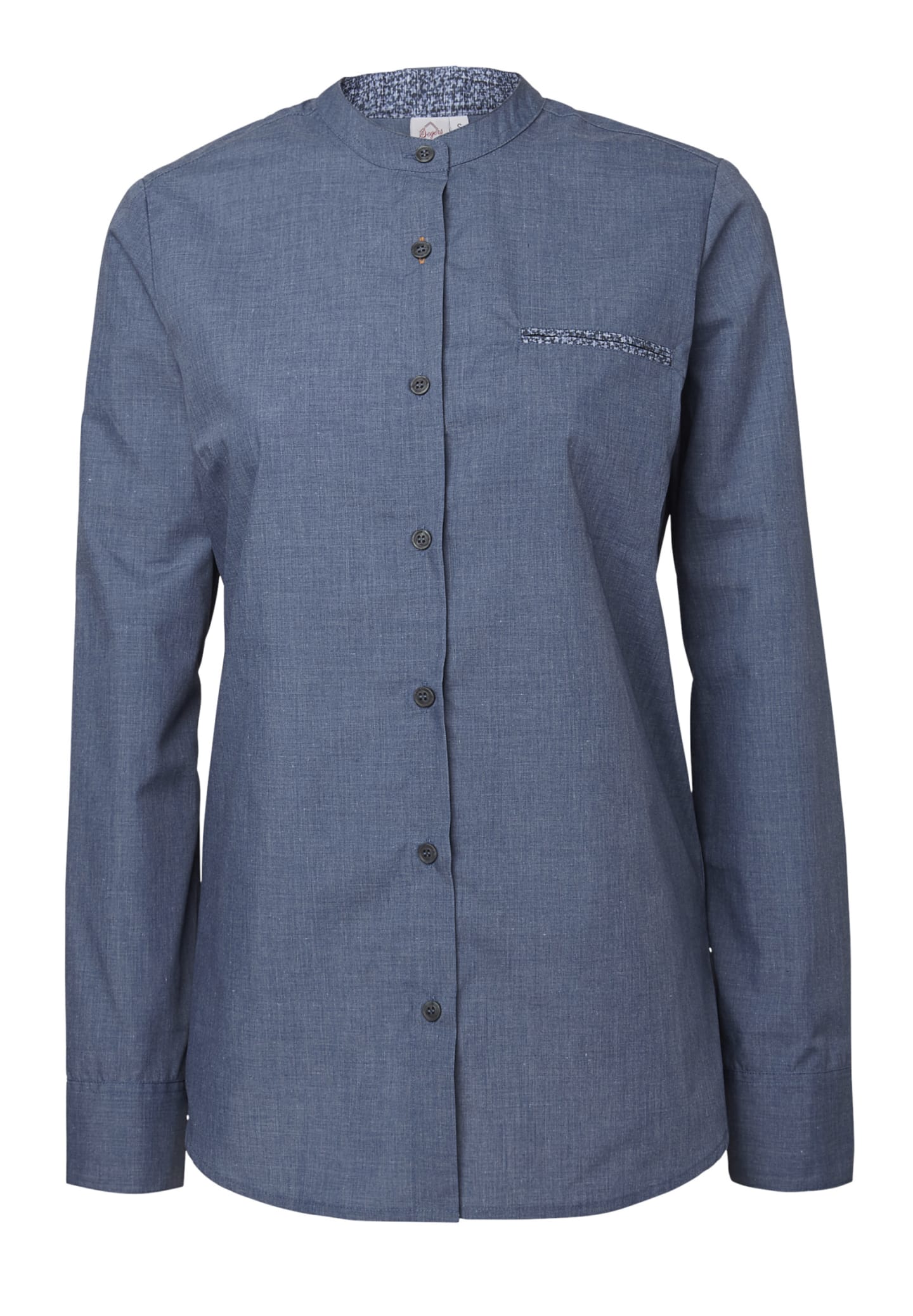 Damskjorta lång ärm denimbl mel 1274 L - Bild 1 av 1