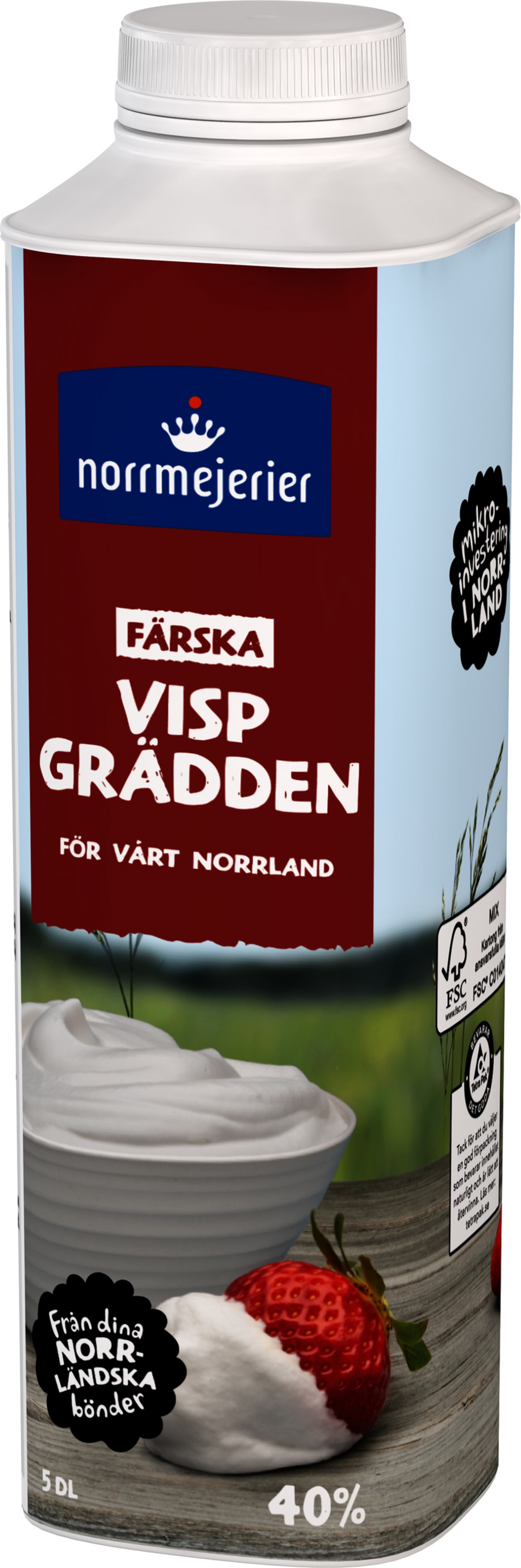 Vispgrädde 40% 5dl