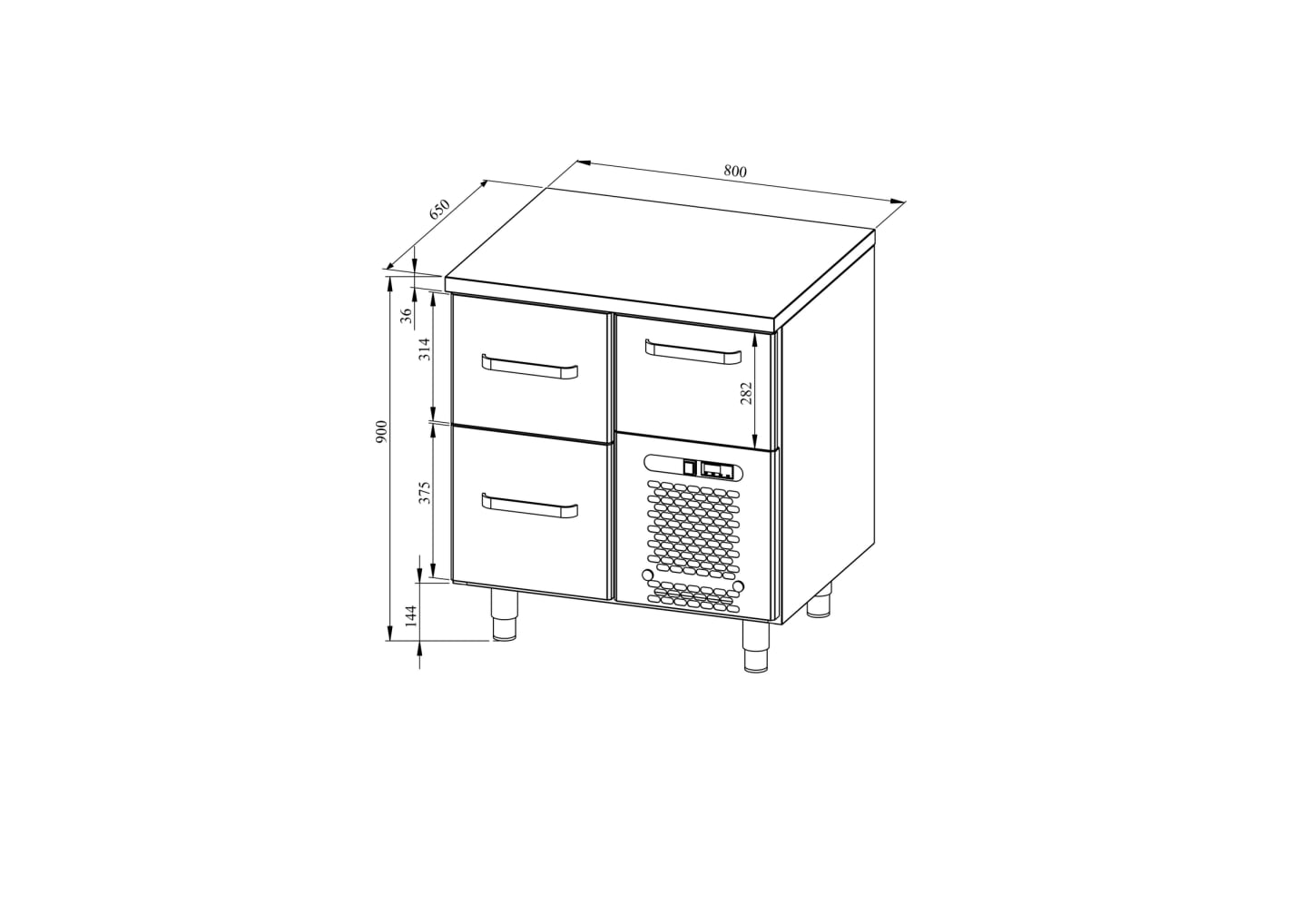 Dryckeskylbänk VLO-803 - Bild 1 av 2