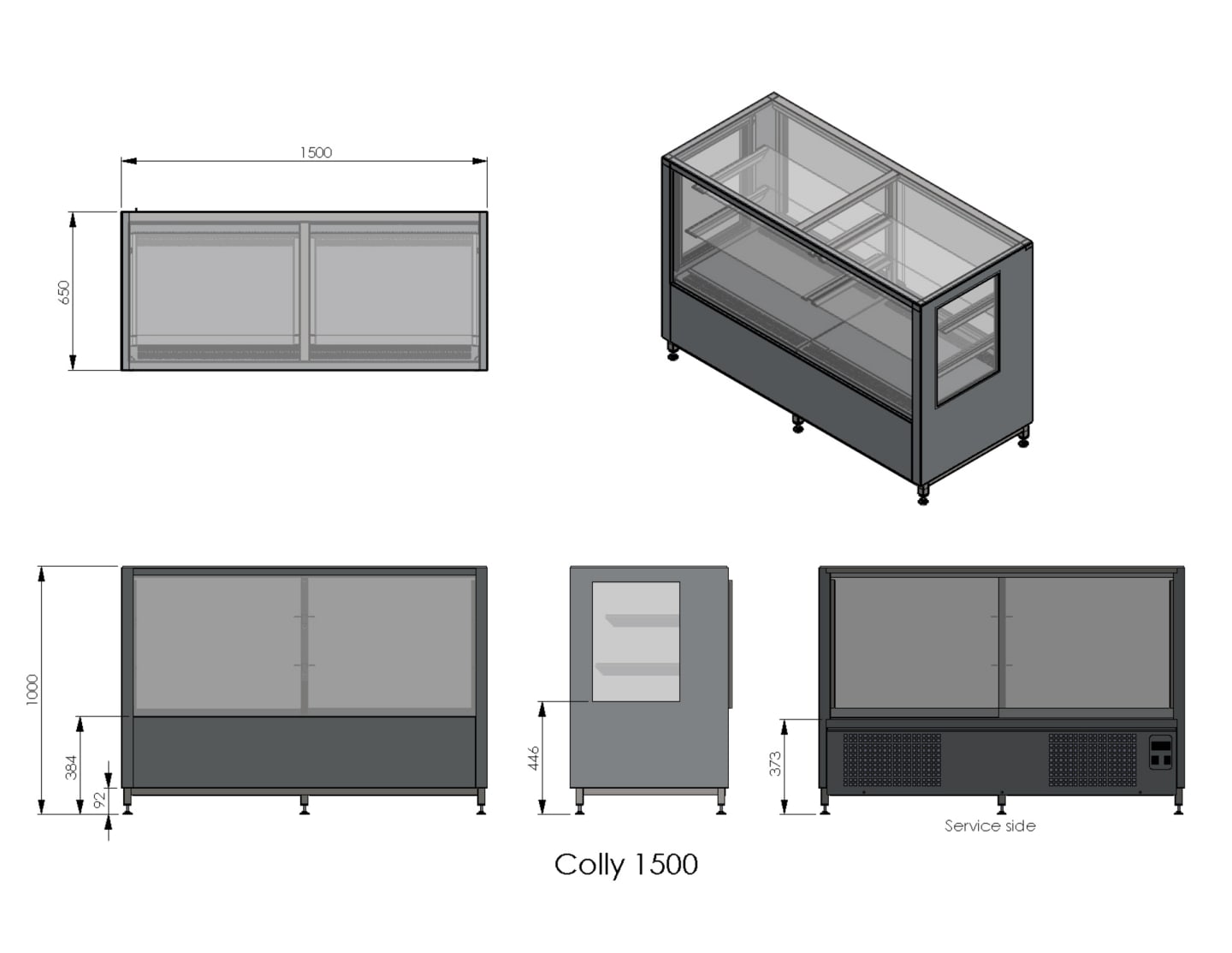 Kylmonter Colly 1500 1500X650X1000 - Bild 1 av 2