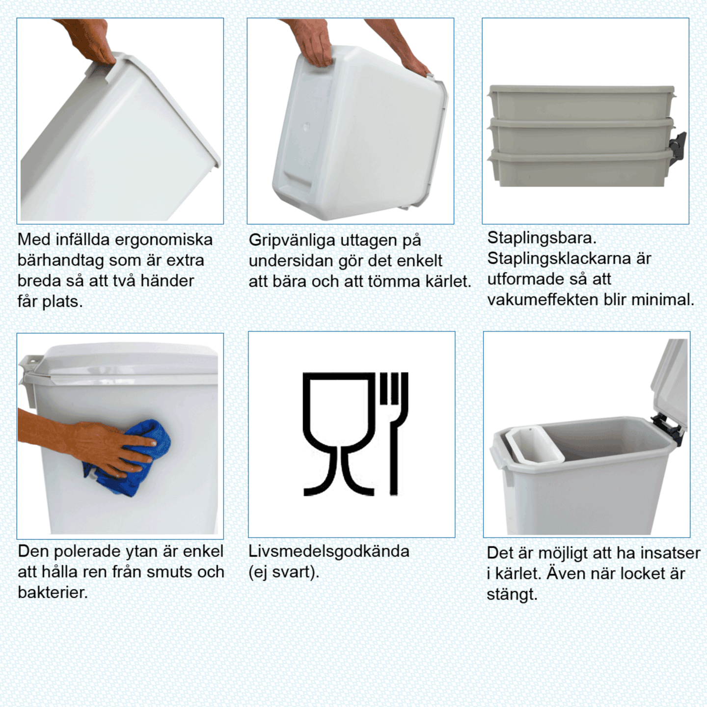 Tunna plast grå 60L - Bild 1 av 2