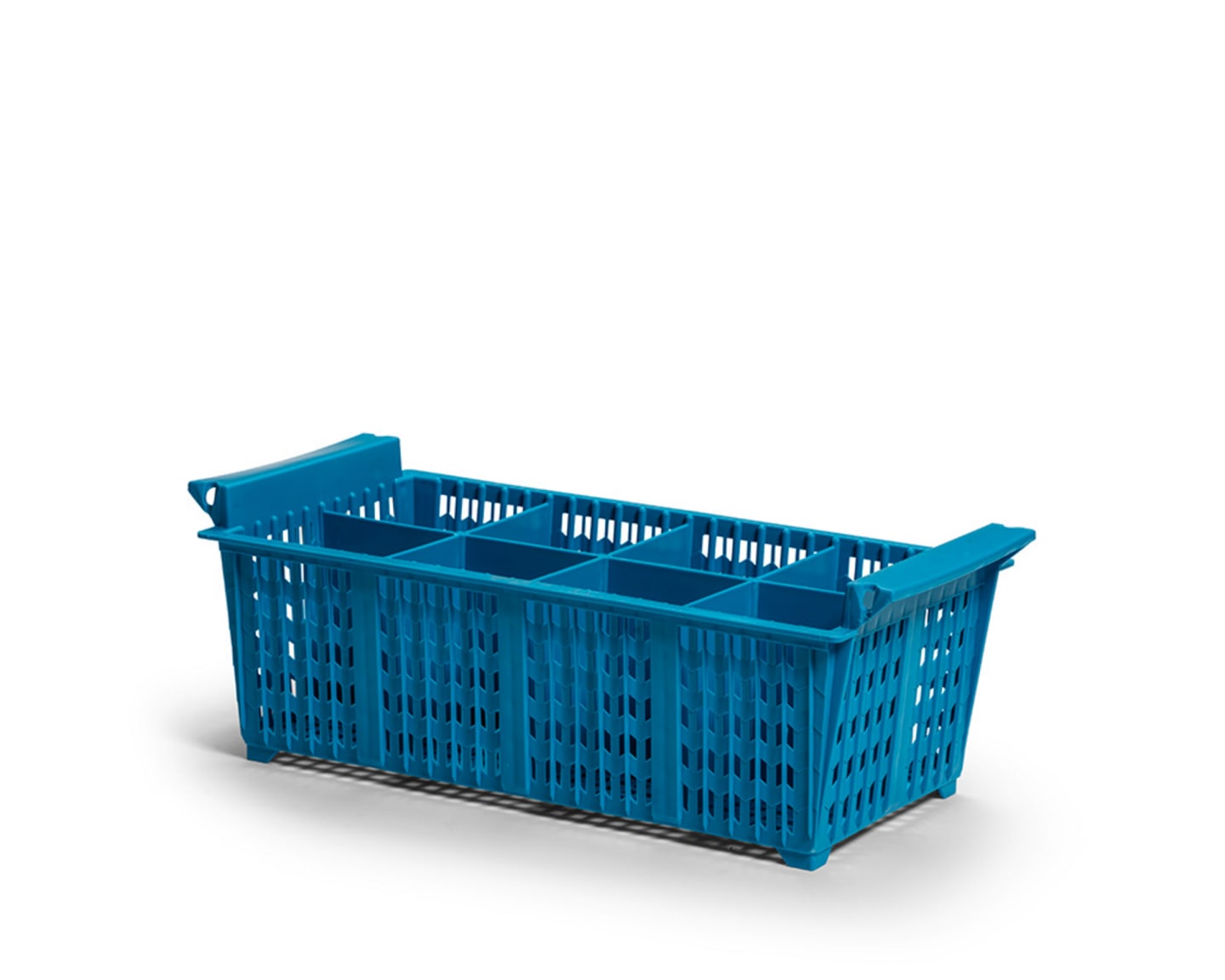 Bestickkorg 8-fack blå