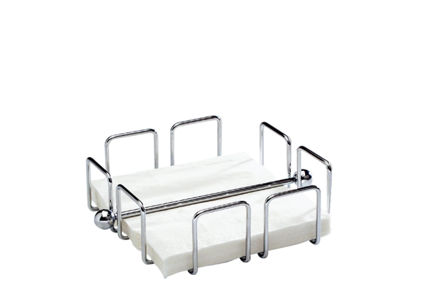 Servettställ rostfri 135x135mm H65mm