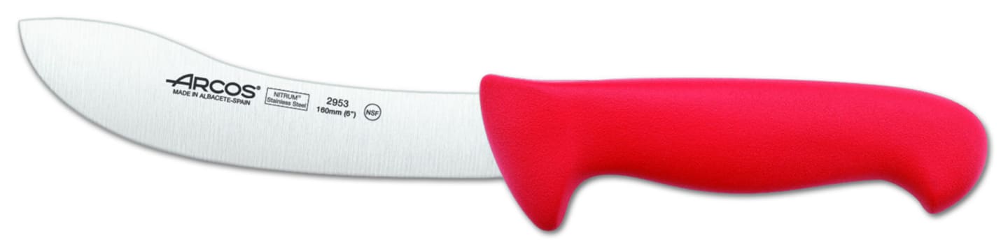 Slaktkniv rött plasthandtag 160mm