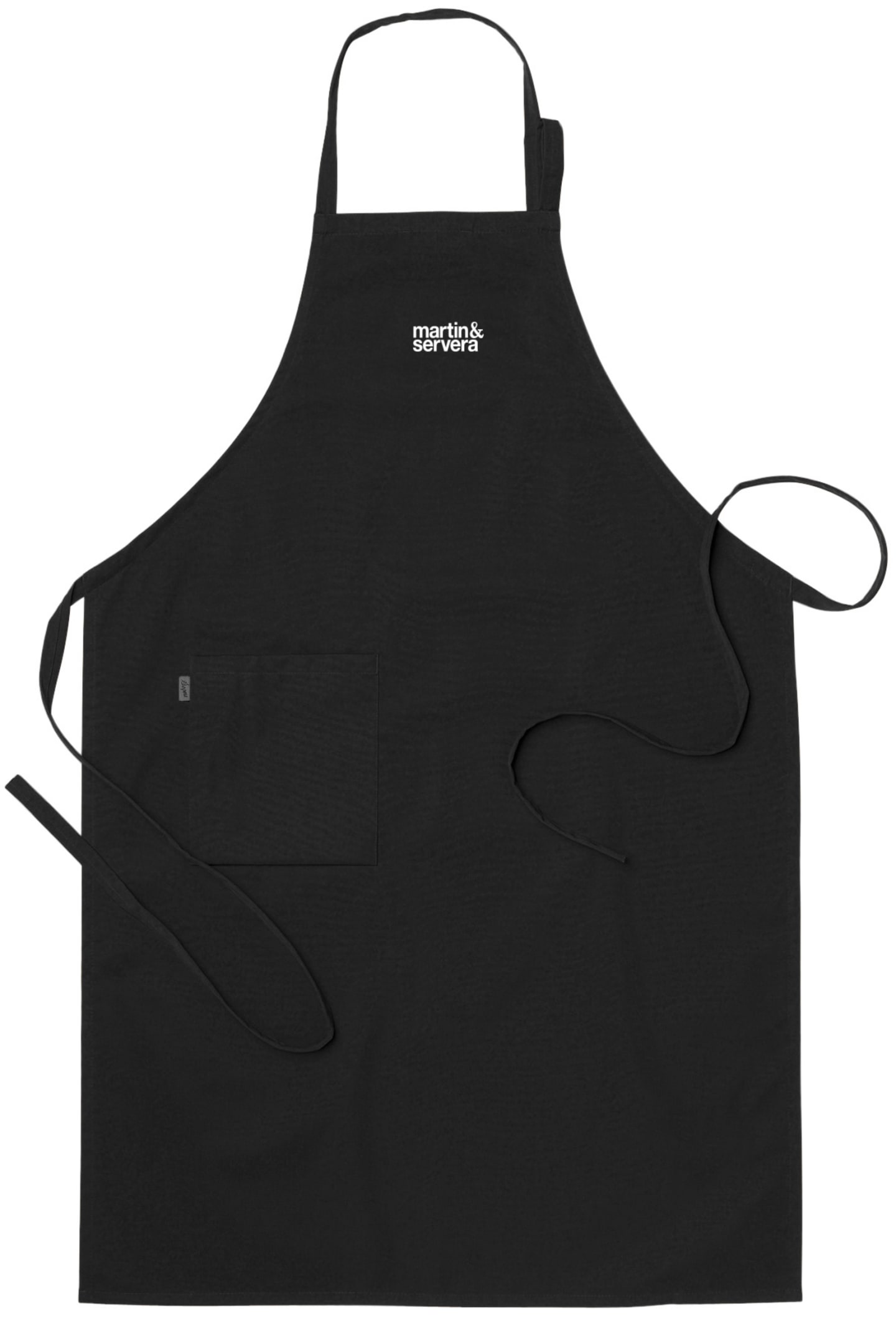 Bröstlappsförkläde svart 5971