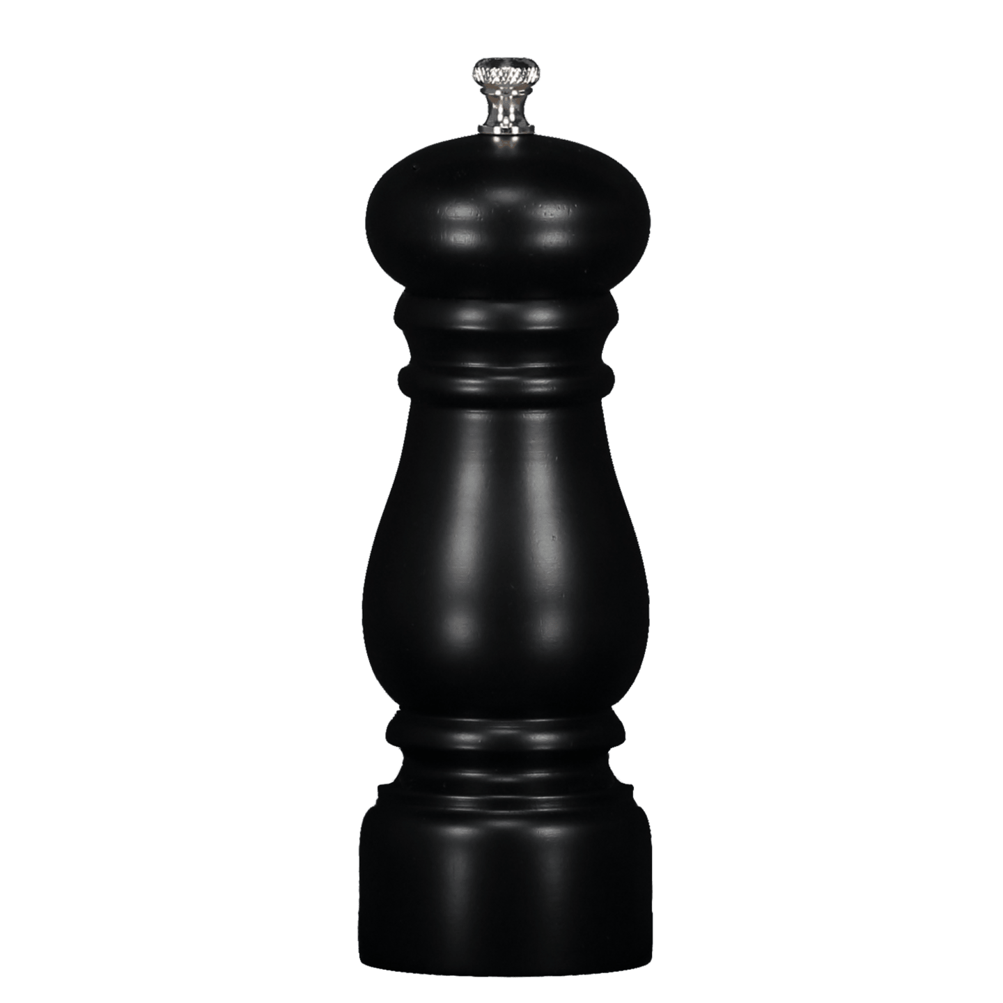 Pepparkvarn trä matt svart 150mm