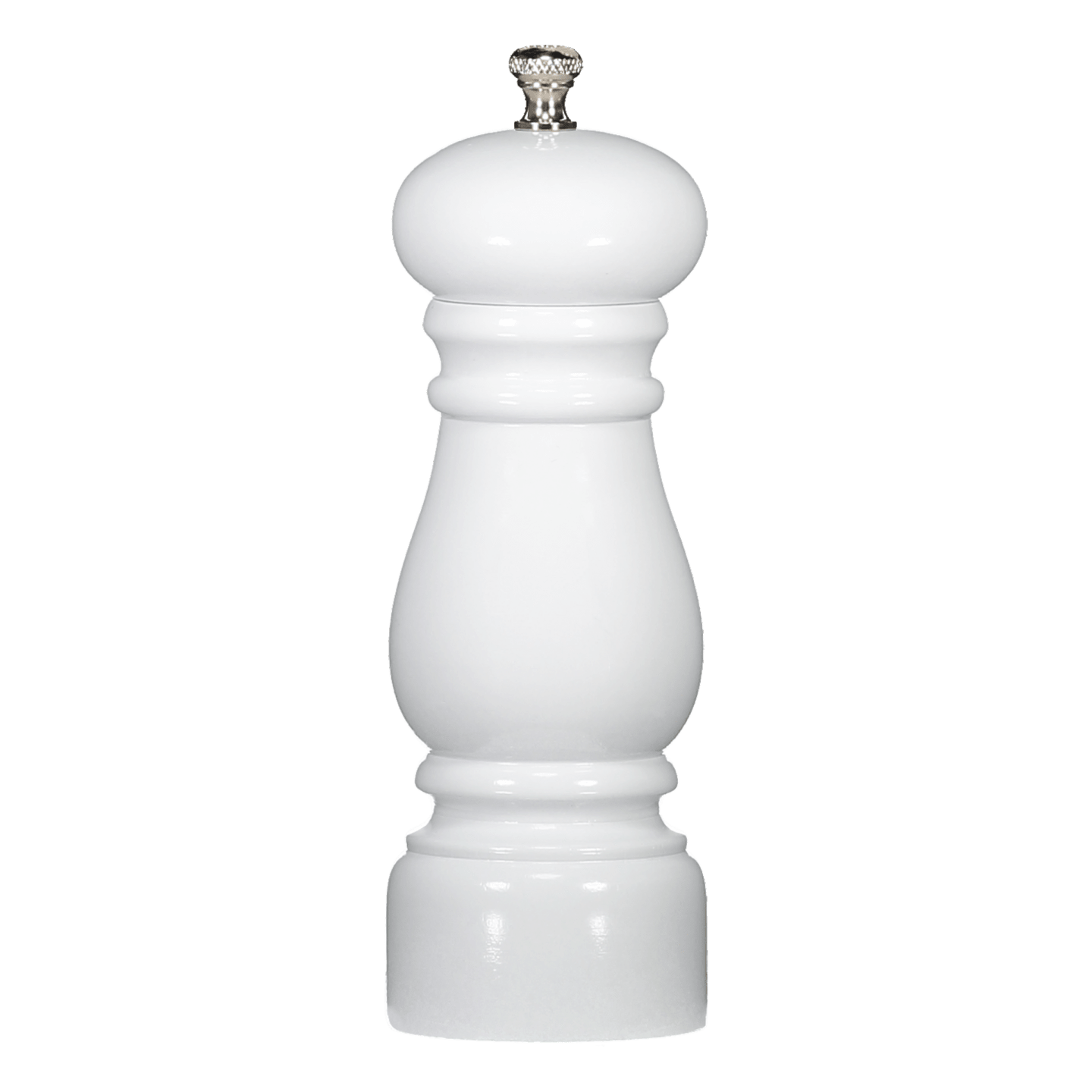 Saltkvarn trä blank vit 150mm