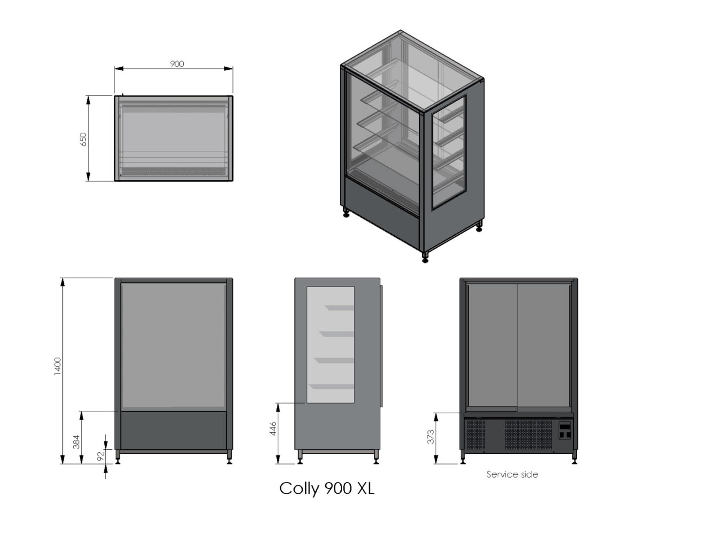 Konditorimonter Colly 900 XL - Bild 1 av 2