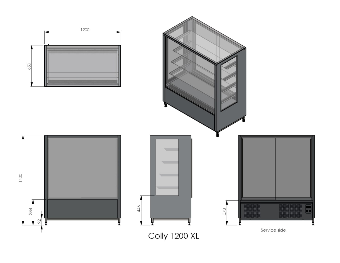 Konditorimonter Colly 1200 XL - Bild 1 av 2