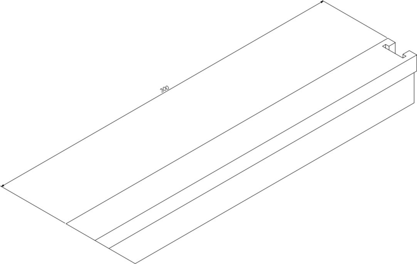 Konsol till vägghylla 300mm - Bild 1 av 2