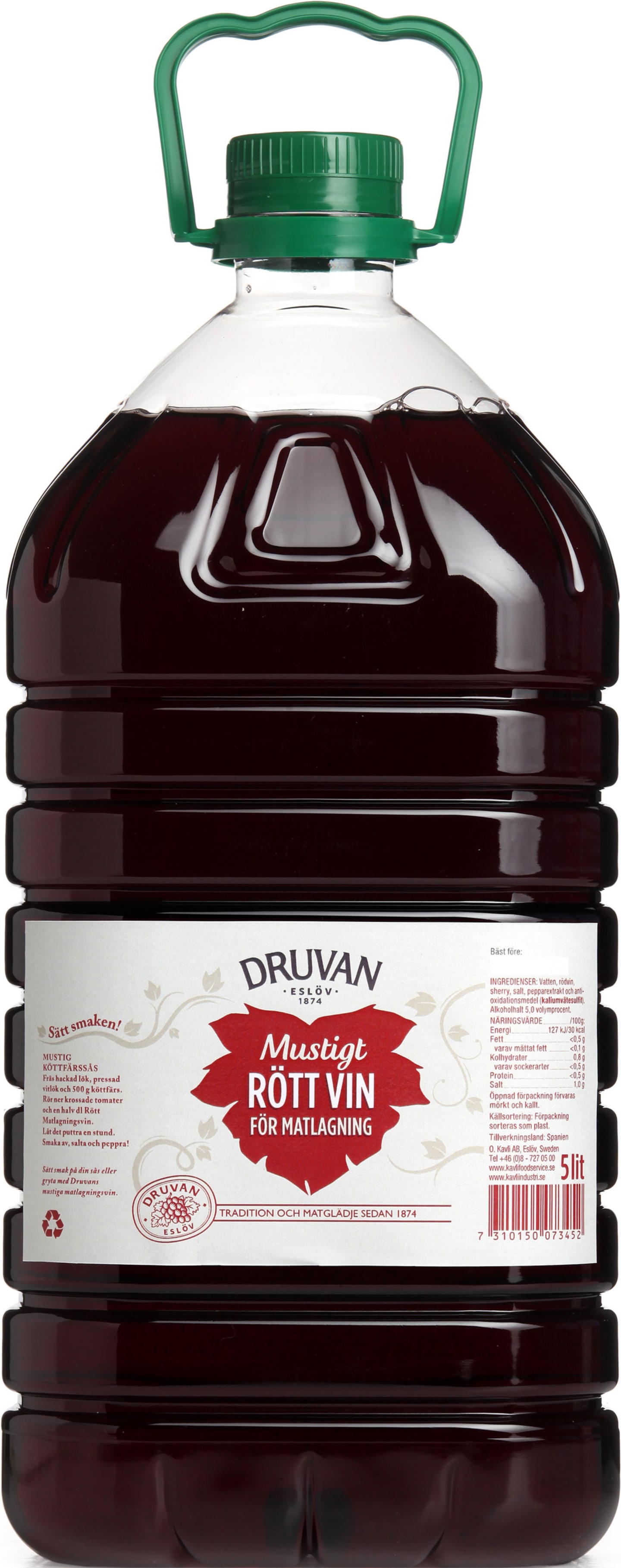 Matlagningsvin rött 5% 5L