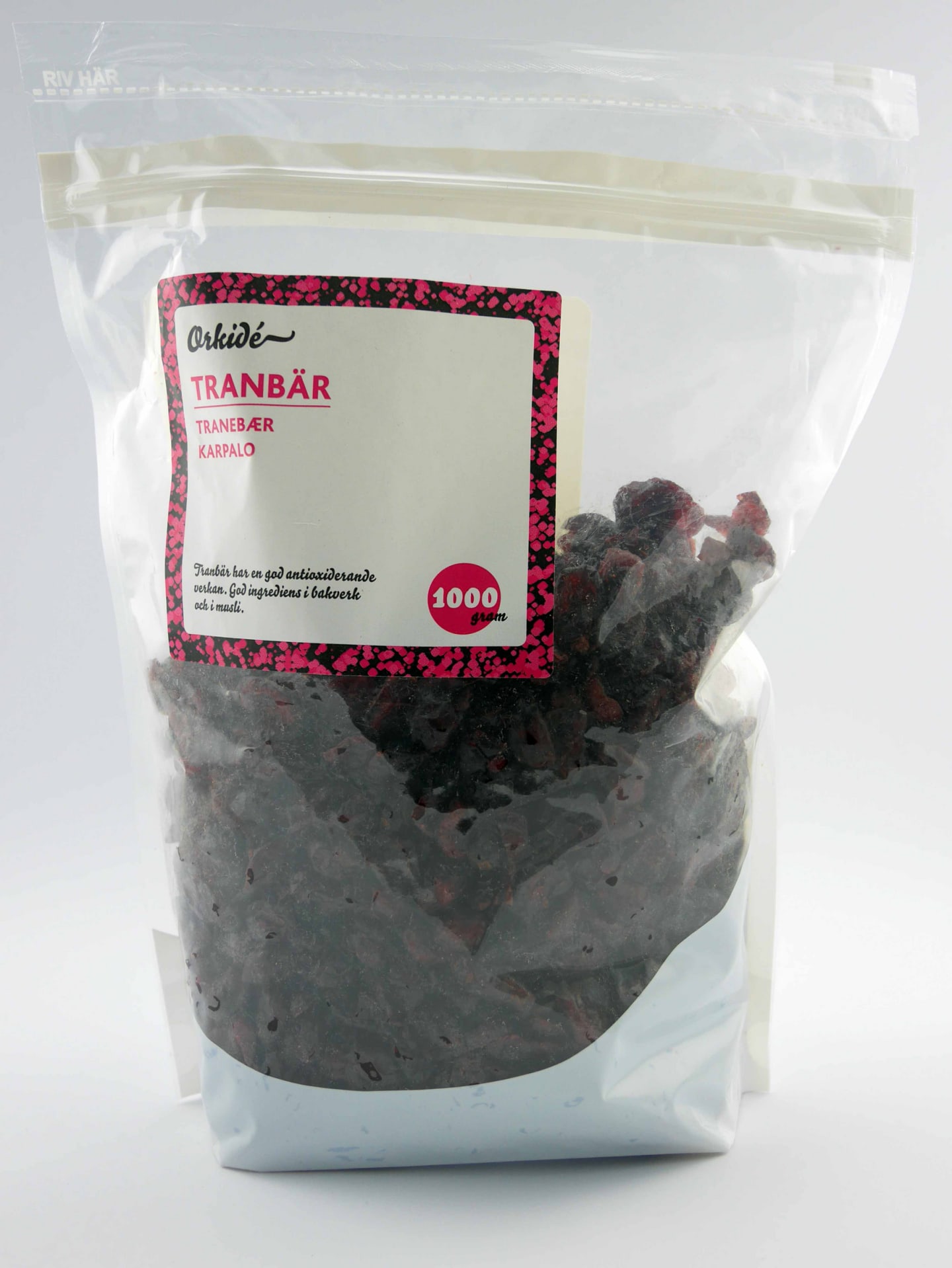 Tranbär torkade 1kg