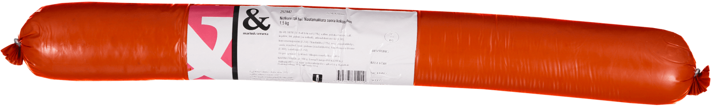 Nötkorv hel rak 1,5kg - Bild 1 av 2