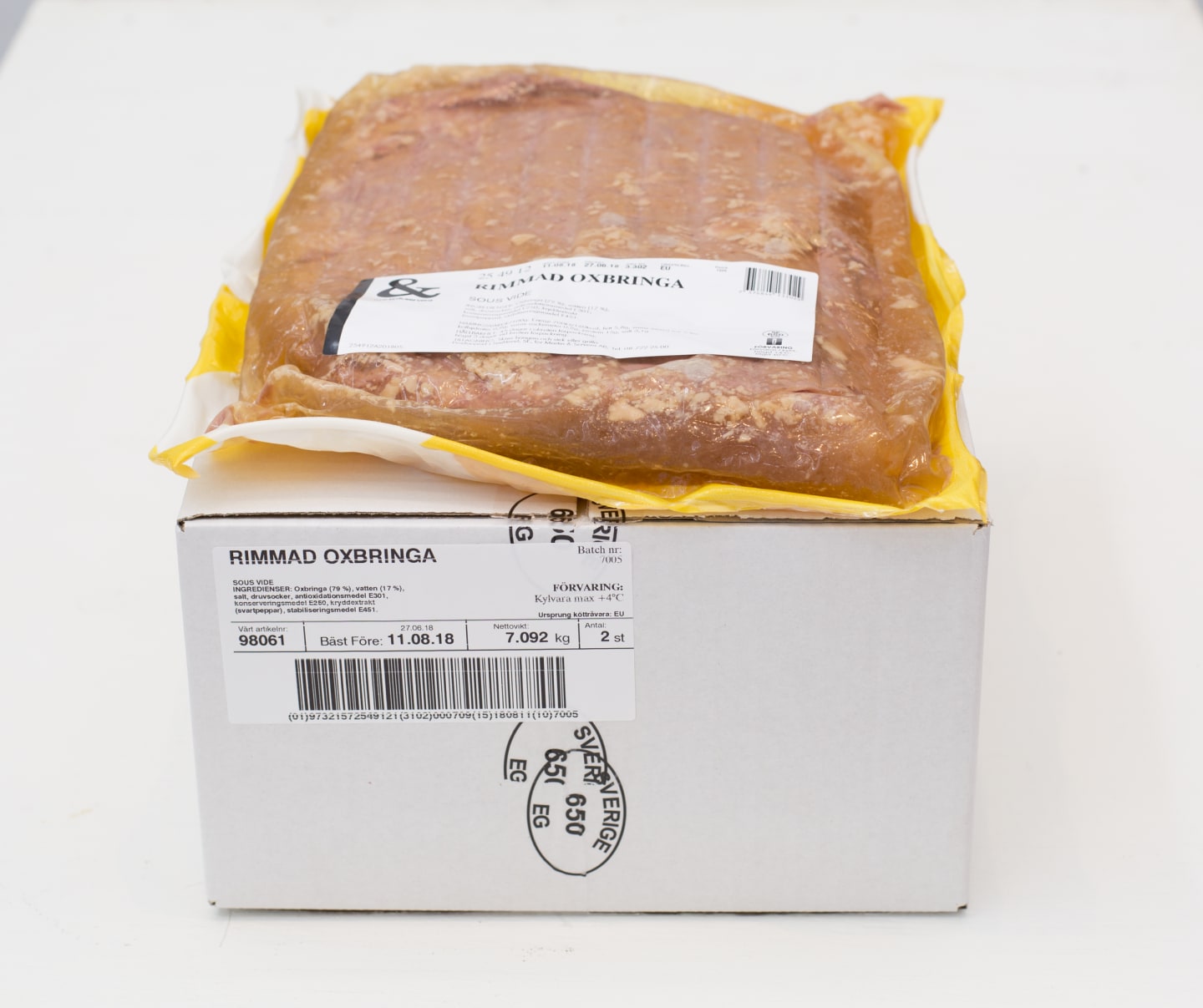 Oxbringa rimmad med sky sous vide 2,8kg - Bild 1 av 3
