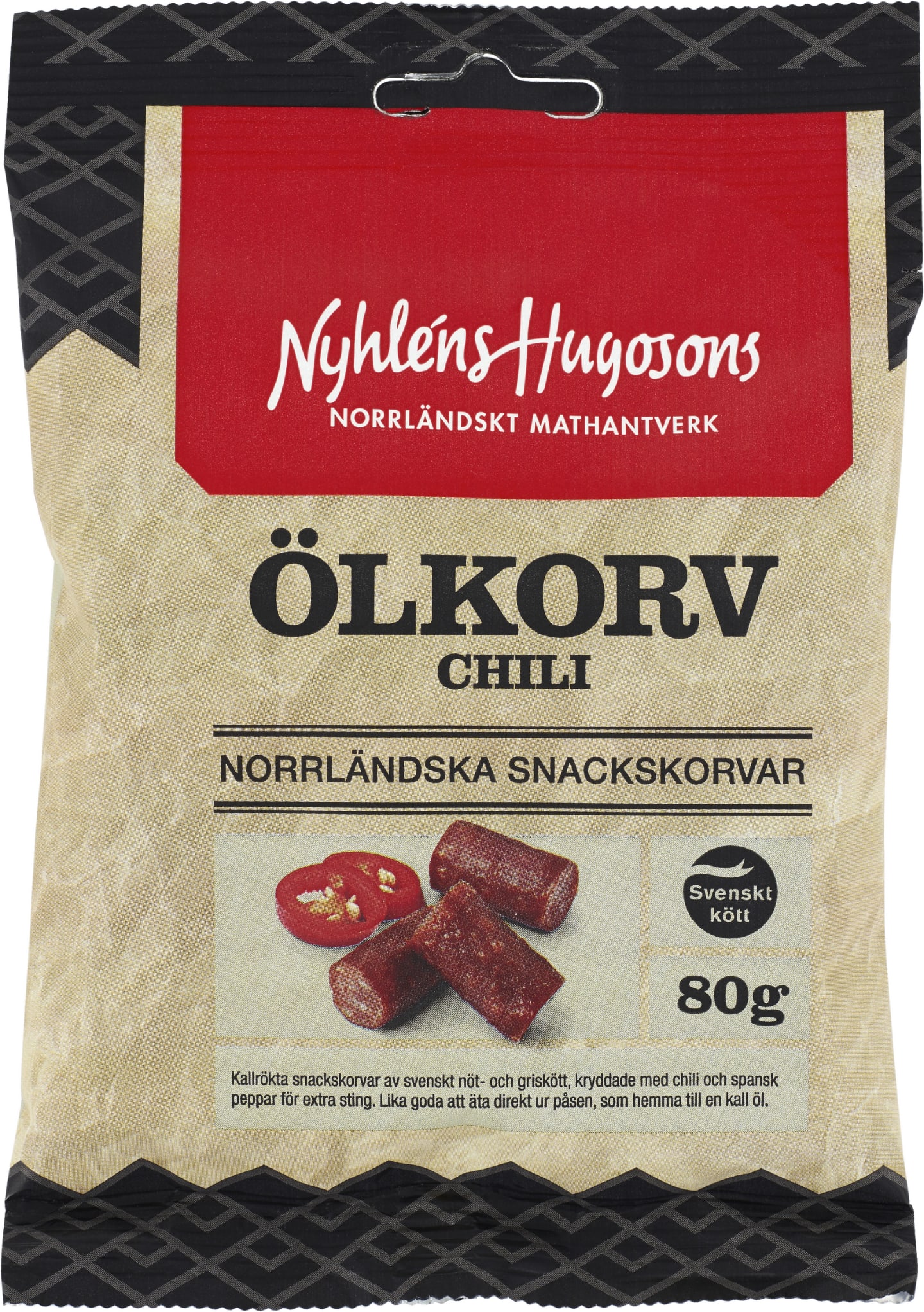 Ölkorv chili påse 8X80g - Bild 1 av 2