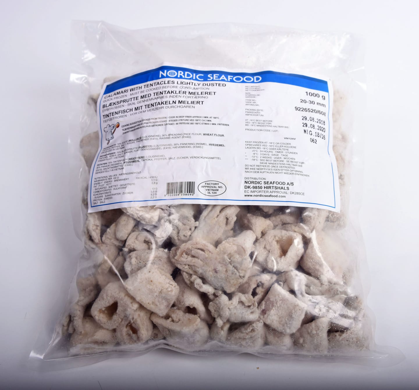 Calamari lättpanerad 1kg - Bild 1 av 3