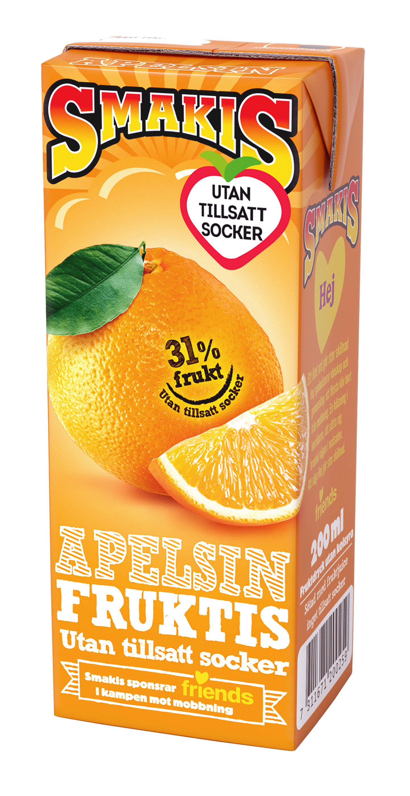 Smakis Fruktis Apelsin 20cl - Bild 1 av 1