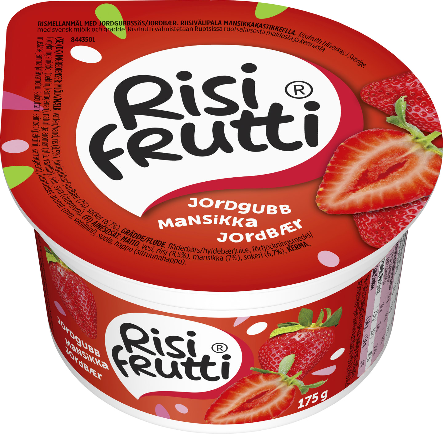 Risifrutti jordgubb 175g