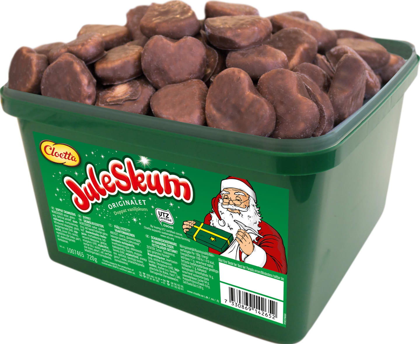 Juleskum hjärta doppad choklad 720g - Bild 1 av 1