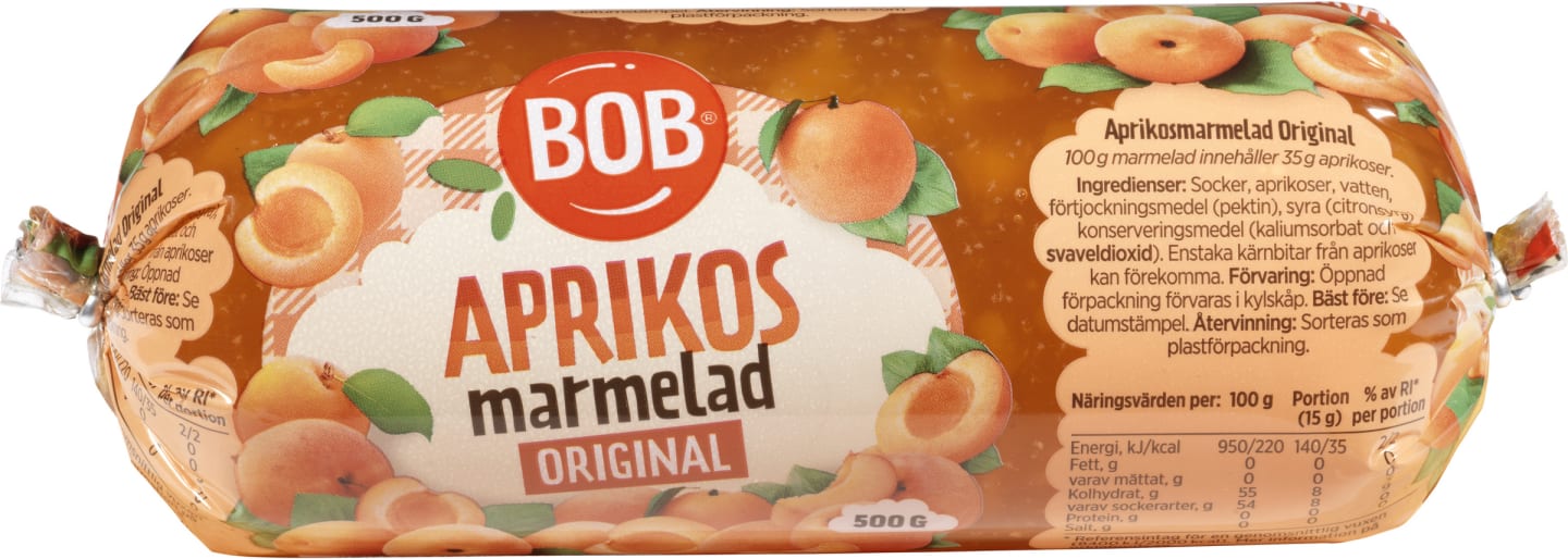 Aprikosmarmelad refill 500g - Bild 1 av 2