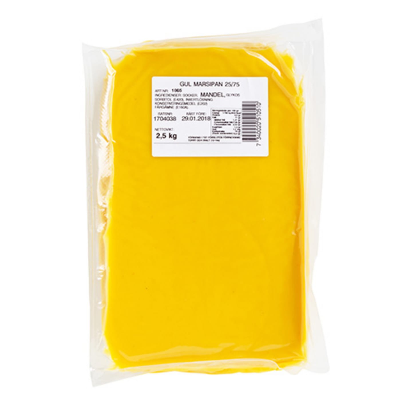 Kavlingsmarsipan gul 2,5kg