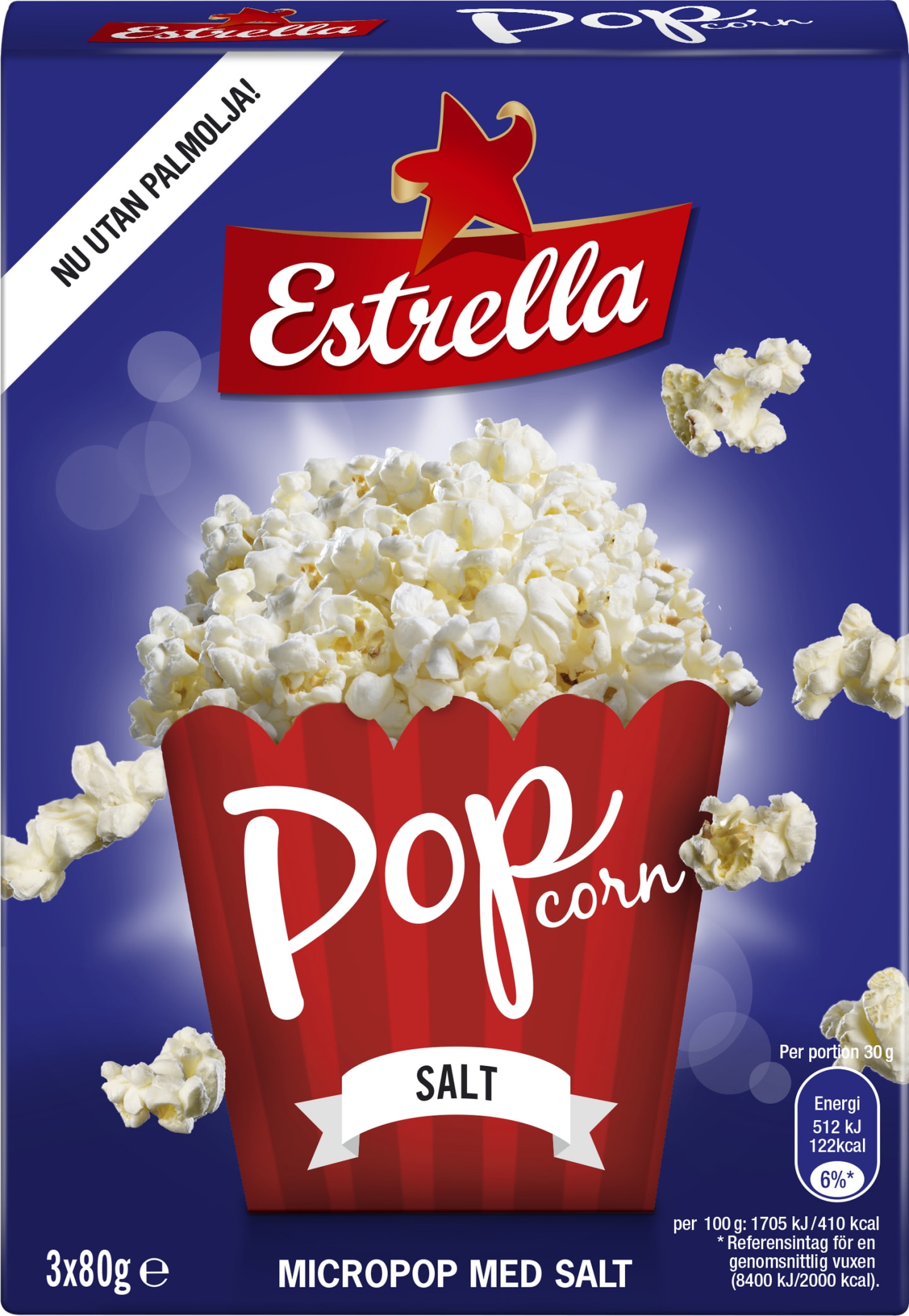 Popcorn micro saltade 3pack 240g - Bild 1 av 2