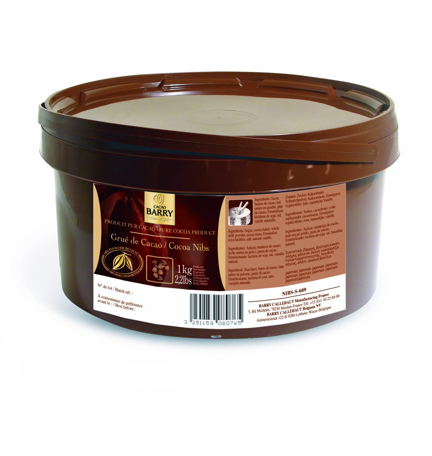 Kakaobönor krossade nibs 1kg - Bild 1 av 2