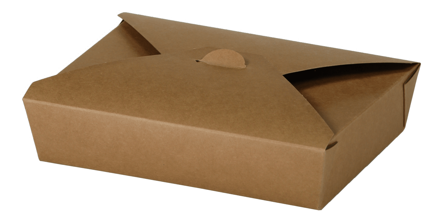 Hämtbox brun 1,2L 200st